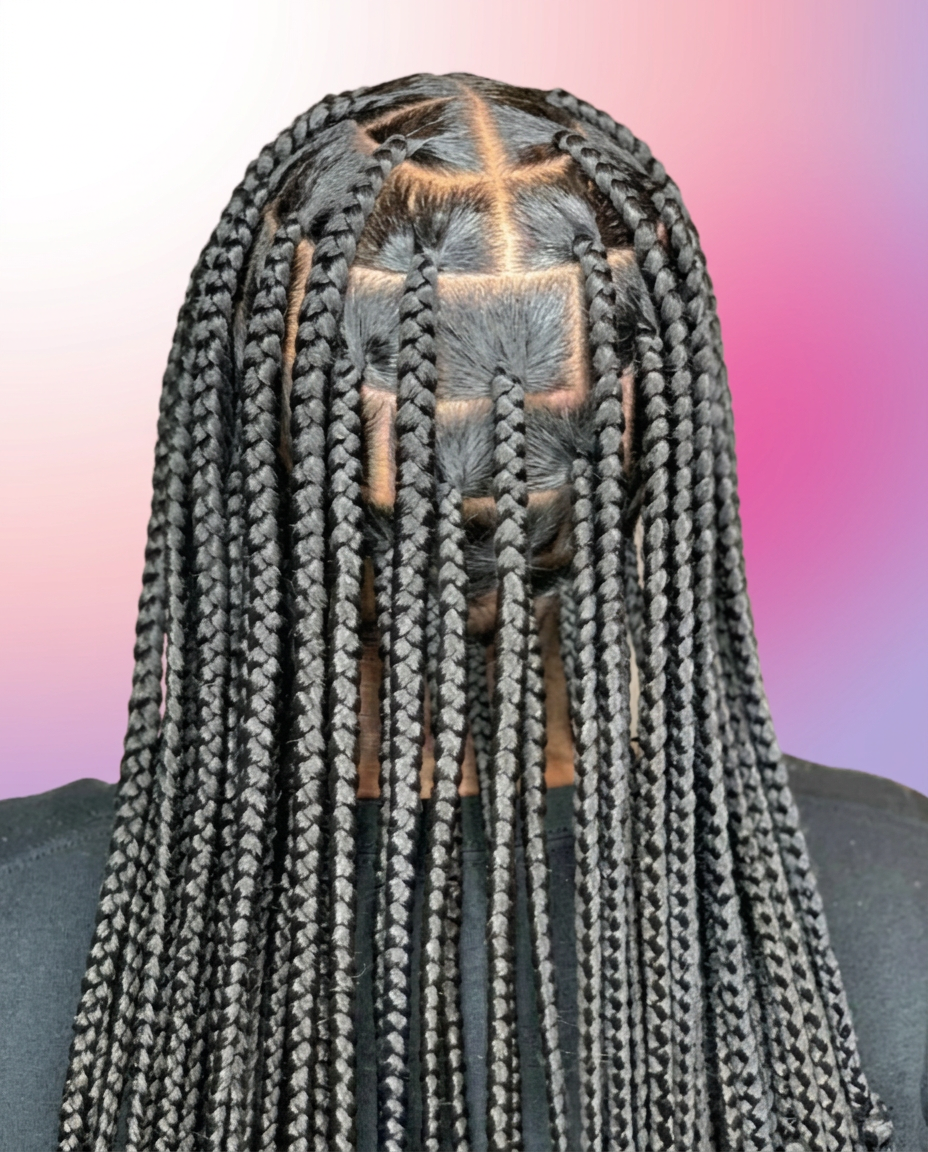 Medium Knotless Braids